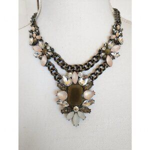 Egyptian Revival Collar Necklace Art Deco Bib Coastal Chic Statement Jewelry